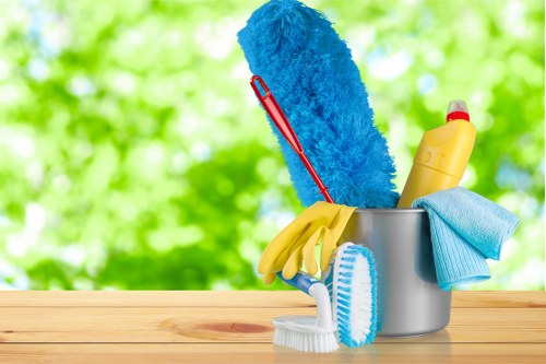 Sofa cleaning in a bright living room with fresh upholstery