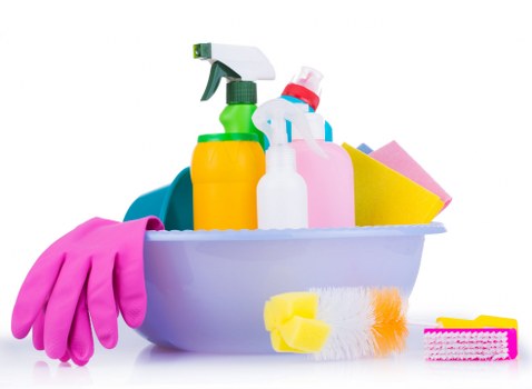 Regular cleaning in a professional office workspace