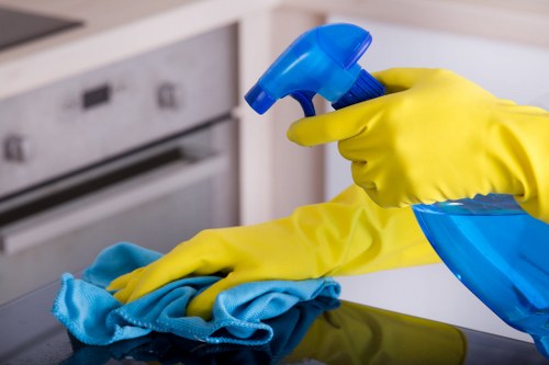 Cleaning products and microfiber cloths for home care