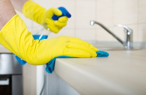 Commercial Dulwich cleaners maintaining a clean and polished business workspace