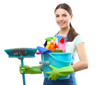 Dust removal during after builders cleaning after construction work